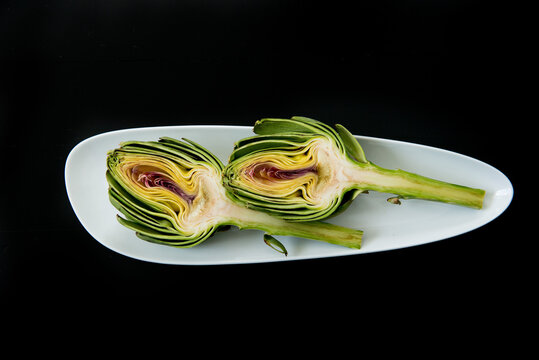 Artichokes on a dish