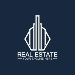 Real Estate Business Logo vector illustration design