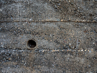 cement wall texture with hole