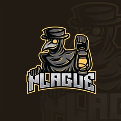 plague doctor  mascot esport logo