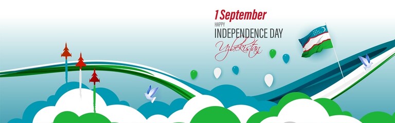 vector illustration for Uzbekistan independence day