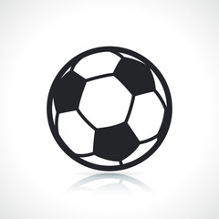 Fototapeta premium Football or soccer ball icon
