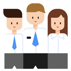Fototapeta premium leadership flat icon