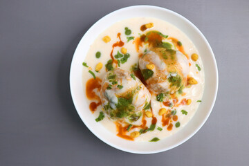 Dahi Bhalla or Dahi Vada is a type of chaat dish from India. It is prepared by soaking urad dal...