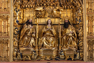  The main altar of St. Mary’s Church (Basilica Mariacka) in Gdansk. Tha altar is the work of Michael of Augsburg.