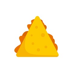 Quesadilla icon flat isolated vector