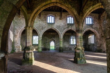 Fototapeta na wymiar Ruined church interior