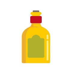 Mexican drink bottle icon flat isolated vector