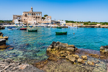 San Vito di Polignano seen from the sea