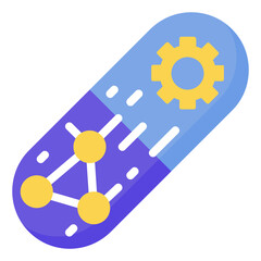 nanomedicine flat icon