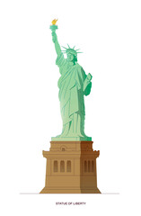 Fototapeta na wymiar New York. The statue of liberty.