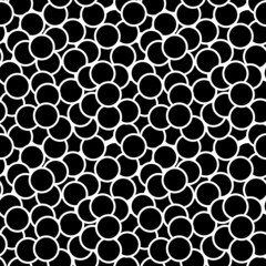 Circles, rings pattern. Circular figures seamless ornament. Geometric motif. Rounds background. Circle, ring shapes ornate. Digital paper, textile print, web design, abstract wallpaper. Vector art.