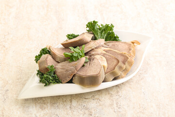 Sliced Pork Tongue snack appetizer