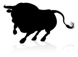 Silhouette Bull