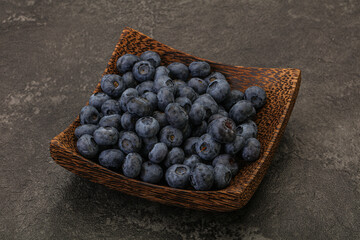 Ripe sweet tasty blueberries heap