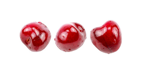 cherries isolated on white background