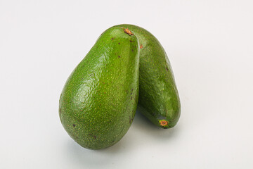 Two ripe exotic avocado vegetable