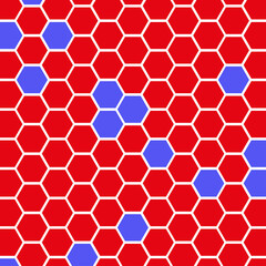 retro geometric seamless pattern with hexagons