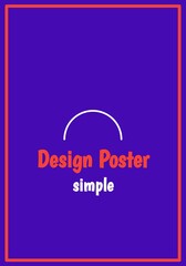 Abstract poster design for purposes on social media