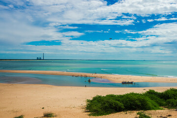 beach and blue sky