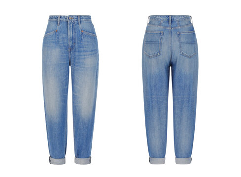 Blue Women's Jeans. Casual Modern Style
