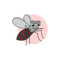Obraz na płótnie Canvas Insect mosquito icon Template vector