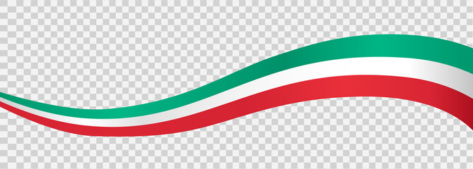 Waving flag of Italy isolated  on png or transparent  background,Symbol of Italy,template for banner,card,advertising ,promote, vector illustration top gold medal sport winner country