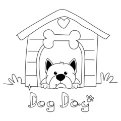 Vector illustration for National Dog Day on 24 August each year, Great for card, Banner and emblem.