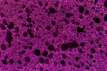 Purple sponge texture background, high detailed pattern surface photo