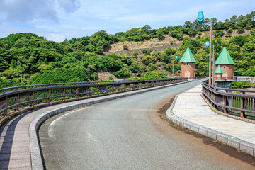 夏の鳴淵ダム　福岡県篠栗町　Narufuchi Dam in summer Fukuoka-ken Sasaguri-town