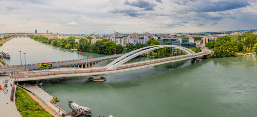 Panorama sur Lyon depuis le musée des Confluences