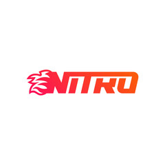 Nitro company logo design. - obrazy, fototapety, plakaty