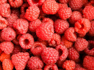 Raspberry fruit background