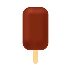 Chocolate Ice Cream Bar icon. Ice Cream icon. Vector illustration.