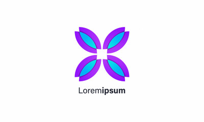 Flower icon Business logo Design Vector template elements
