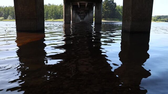 Sound of Birdsong and Car Driving Over Baltyboys Bridge from Underneath, Blessington