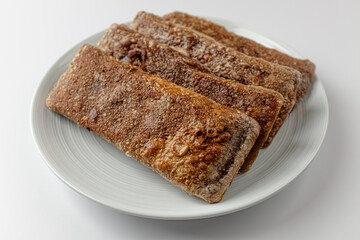Buckwheat pancake on a white background