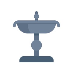 City drinking fountain icon flat isolated vector