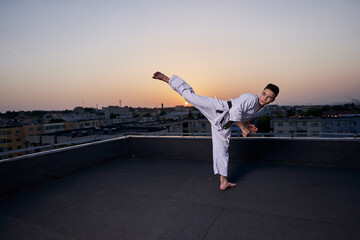 Teenager karate fighter © Xalanx