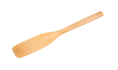 wooden spoon on white background