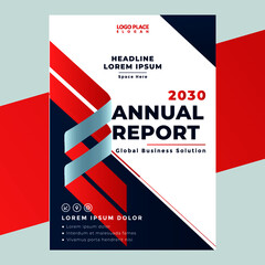 Corporate business annual report cover page design templates
