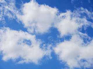 Fototapeta premium Blue sky background with clouds