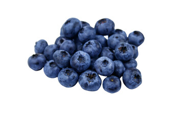 Heap of blueberry isolated on white background