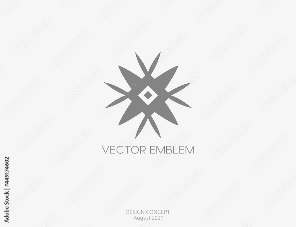 Poster abstract design element. minimal gray concept design for identity and symbol. vector