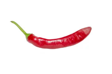 Fotobehang Chili pepper isolated on a white background. Hot pepper Fresh pepper chili © Oleg