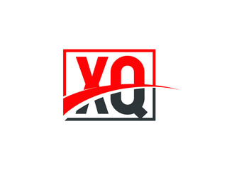 Obraz premium X Q, XQ Letter Logo Design