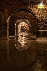 The great Roman cisterns of Fermo, Marche, Italy