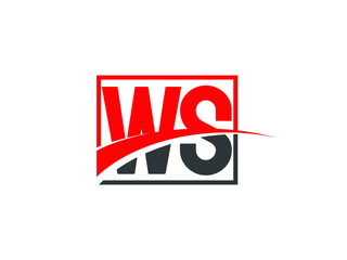 W S, WS Letter Logo Design