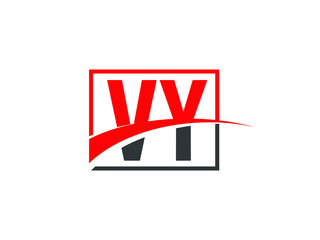 V Y, VY Letter Logo Design