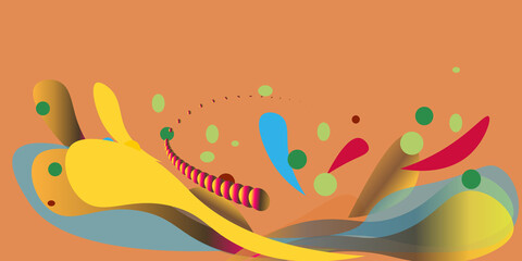 Yellow and blue background with stripes. Vector abstract background texture design, bright poster. Abstract background modern hipster futuristic graphic. Multi-layer effect with texture